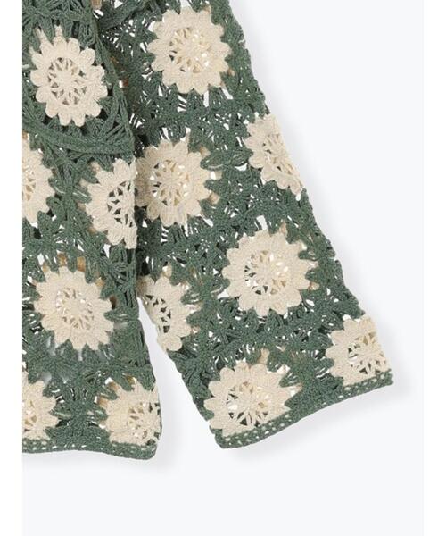 Samansa Mos2（サマンサ モスモス）の「モチーフ編みニットプルオーバー（ニット/セーター・レディース・ミント・F）」の15枚目の写真