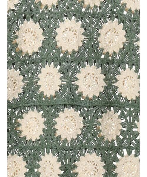 Samansa Mos2（サマンサ モスモス）の「モチーフ編みニットプルオーバー（ニット/セーター・レディース・ミント・F）」の9枚目の写真