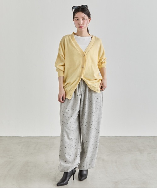 NUJOH（ヌゾ）の「Loose Knit Cardigan / ルーズニットカーディガン（カーディガン/ボレロ・レディース・ライトブルー/ホワイト/イエロー/グレー・FREE）」の14枚目の写真