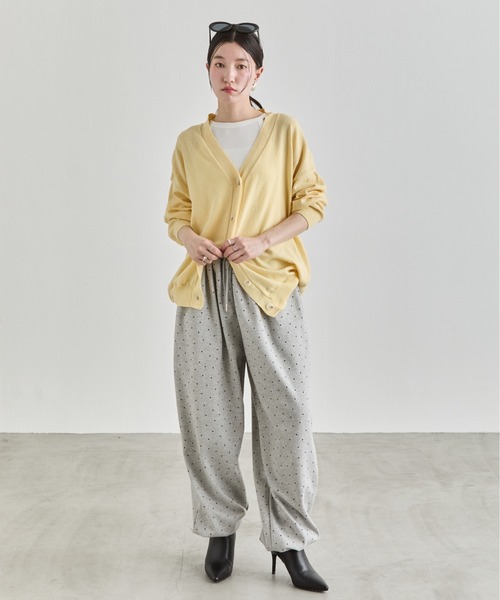NUJOH（ヌゾ）の「Loose Knit Cardigan / ルーズニットカーディガン（カーディガン/ボレロ・レディース・ライトブルー/ホワイト/イエロー/グレー・FREE）」の8枚目の写真