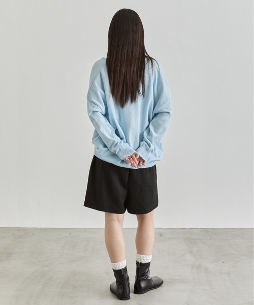 NUJOH（ヌゾ）の「Loose Knit Cardigan / ルーズニットカーディガン（カーディガン/ボレロ・レディース・ライトブルー/ホワイト/イエロー/グレー・FREE）」の21枚目の写真