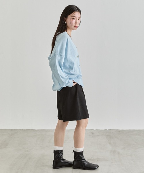 NUJOH（ヌゾ）の「Loose Knit Cardigan / ルーズニットカーディガン（カーディガン/ボレロ・レディース・ライトブルー/ホワイト/イエロー/グレー・FREE）」の22枚目の写真
