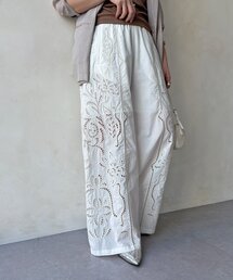 DouDou | 刺繍レースコットンパンツ(その他パンツ)