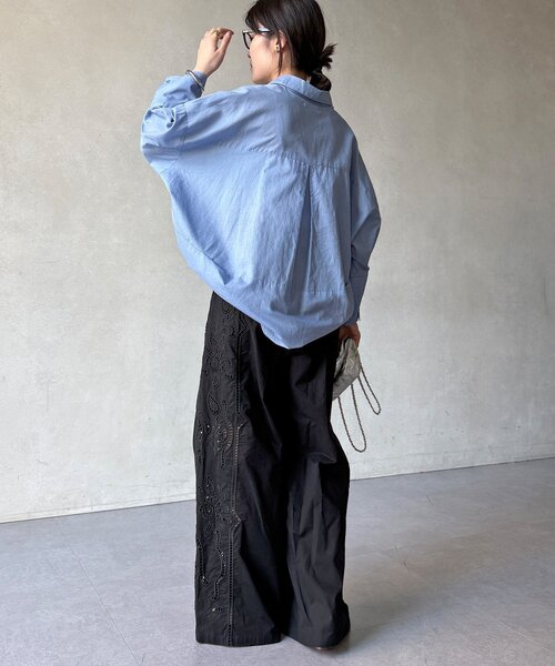 DouDou（ドゥドゥ）の「刺繍レースコットンパンツ（その他パンツ・レディース・ブラック/ブラウン/ホワイト・FREE）」の19枚目の写真