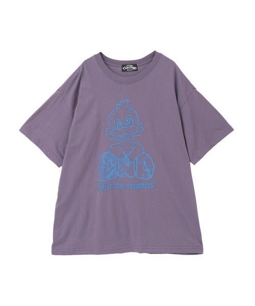 Candy Stripper(キャンディストリッパー)の「CREEPINESS BIG Tシャツ(Tシャツ/カットソー・レディース・パープル/チャコール/オフホワイト/ブルー・FREE)」の4枚目の写真