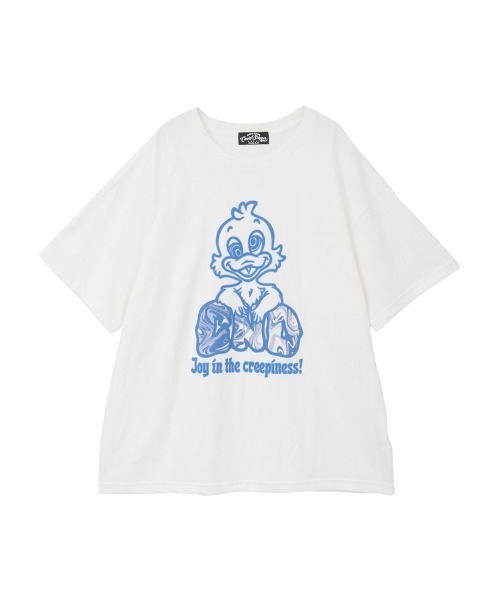 Candy Stripper(キャンディストリッパー)の「CREEPINESS BIG Tシャツ(Tシャツ/カットソー・レディース・パープル/チャコール/オフホワイト/ブルー・FREE)」の2枚目の写真