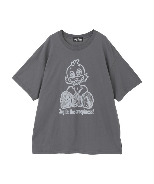 Candy Stripper(キャンディストリッパー)の「CREEPINESS BIG Tシャツ(Tシャツ/カットソー・レディース・パープル/チャコール/オフホワイト/ブルー・FREE)」の14枚目の写真