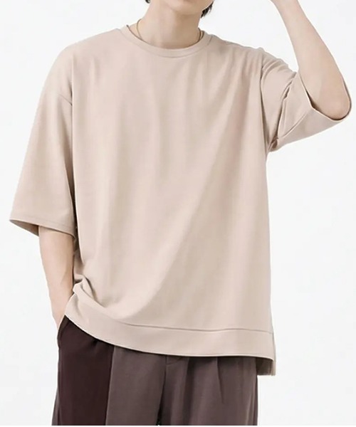 revertical(リバーティカル)の「オーバーサイズ クルーネック 半袖Tシャツ(Tシャツ/カットソー・メンズ・ブラック/ブラウン/グレー/グリーン/ブルー/ベージュ・MEDIUM/SMALL/LARGE)」の4枚目の写真