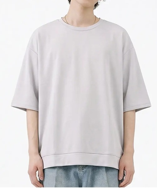 revertical(リバーティカル)の「オーバーサイズ クルーネック 半袖Tシャツ(Tシャツ/カットソー・メンズ・ブラック/ブラウン/グレー/グリーン/ブルー/ベージュ・MEDIUM/SMALL/LARGE)」の1枚目の写真