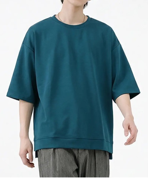 revertical(リバーティカル)の「オーバーサイズ クルーネック 半袖Tシャツ(Tシャツ/カットソー・メンズ・ブラック/ブラウン/グレー/グリーン/ブルー/ベージュ・MEDIUM/SMALL/LARGE)」の6枚目の写真