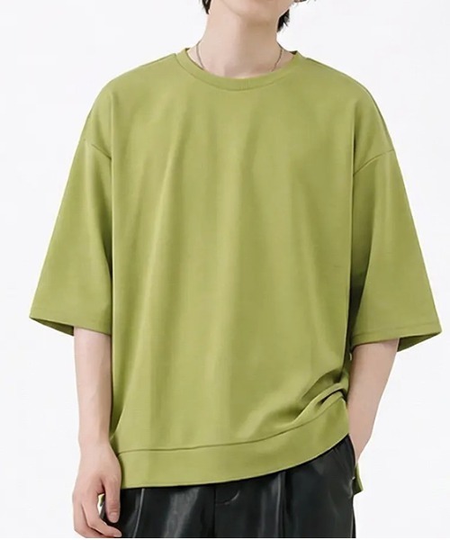 revertical(リバーティカル)の「オーバーサイズ クルーネック 半袖Tシャツ(Tシャツ/カットソー・メンズ・ブラック/ブラウン/グレー/グリーン/ブルー/ベージュ・MEDIUM/SMALL/LARGE)」の5枚目の写真