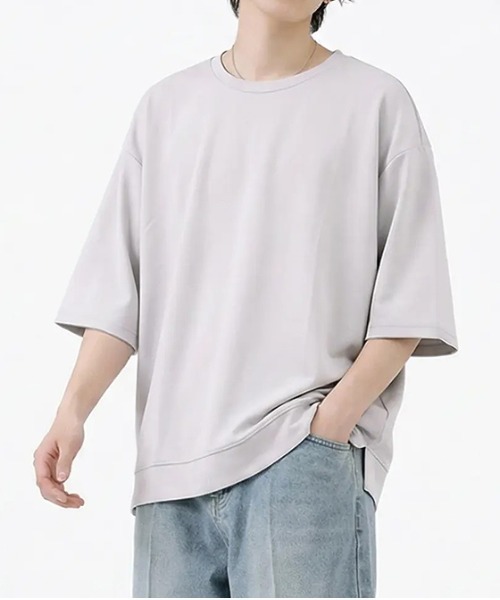 revertical(リバーティカル)の「オーバーサイズ クルーネック 半袖Tシャツ(Tシャツ/カットソー・メンズ・ブラック/ブラウン/グレー/グリーン/ブルー/ベージュ・MEDIUM/SMALL/LARGE)」の13枚目の写真