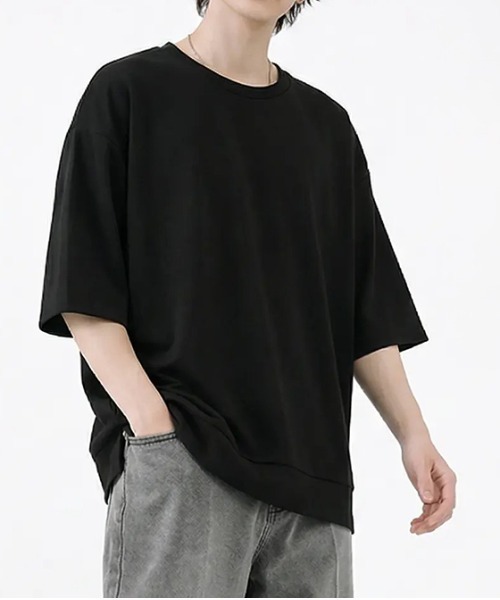 revertical(リバーティカル)の「オーバーサイズ クルーネック 半袖Tシャツ(Tシャツ/カットソー・メンズ・ブラック/ブラウン/グレー/グリーン/ブルー/ベージュ・MEDIUM/SMALL/LARGE)」の8枚目の写真
