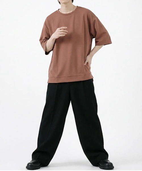 revertical(リバーティカル)の「オーバーサイズ クルーネック 半袖Tシャツ(Tシャツ/カットソー・メンズ・ブラック/ブラウン/グレー/グリーン/ブルー/ベージュ・MEDIUM/SMALL/LARGE)」の21枚目の写真