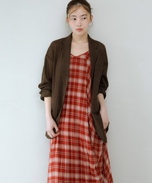 KBF（ケイビーエフ）の「チェックプリーツキャミワンピース（ワンピース）」