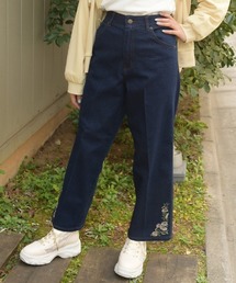 axes femme | フラワー刺繍裏ゴムデニムＰＴ(その他パンツ)