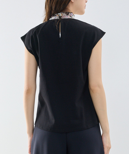 NARACAMICIE(ナラカミーチェ)の「【NARACAMICIE】ペイズリージャガードコンビハイネックトップス(Tシャツ/カットソー・レディース・ブラック・M)」の10枚目の写真