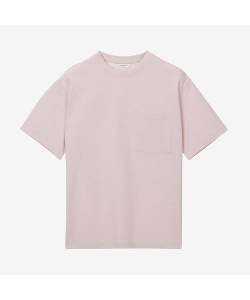 MINDBRIDGE(マインドブリッジ)の「組織変形ポケットセミオーバーフィットTシャツ - 3color MYTS3121(Tシャツ/カットソー・メンズ・ブラウン/ピンク/クリーム・100/95/105/110)」の3枚目の写真