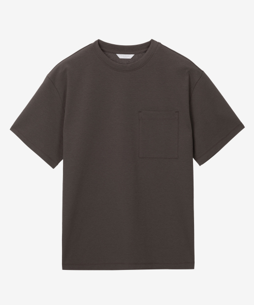 MINDBRIDGE(マインドブリッジ)の「組織変形ポケットセミオーバーフィットTシャツ - 3color MYTS3121(Tシャツ/カットソー・メンズ・ブラウン/ピンク/クリーム・100/95/105/110)」の8枚目の写真