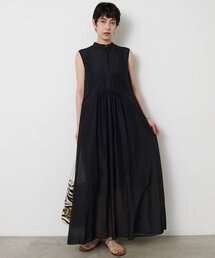 Whim Gazette | シルクコットンギャザーワンピース(ワンピース)