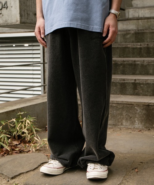 APPLEBUM（アップルバム）の「Powder-Dye Wide Sweat Pants（スウェットパンツ・メンズ・ブラック・MEDIUM/LARGE/X-LARGE）」の15枚目の写真