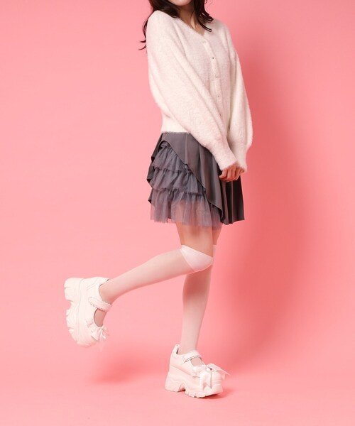 cs T&P（シーエスティーアンドピー）の「夢見るシリーズ厚底2WAYスニーカー（パンプス・レディース・ホワイト/ブラック系8/ブラック/ホワイト系9/ブルー系8・L/M/S/LL）」の13枚目の写真