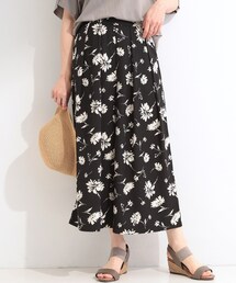 SHOO・LA・RUE | 【S-LL/柄が選べる】大人上品な花柄でコーデが彩る アソートプリントスカーチョ(その他パンツ)