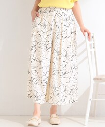 【S-LL/柄が選べる】品よく華やか 花柄アソートプリントスカーチョ
