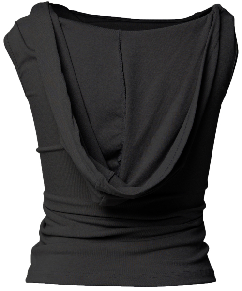FLAREUP(フレアアップ)の「Asymmetric Snap Hoodie (FL-133_Black)(Tシャツ/カットソー・レディース・ブラック・OS)」の13枚目の写真