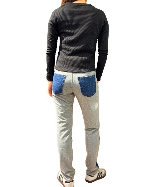COOK JEANS(クックジーンズ)の「ワッフルVロンT(Tシャツ/カットソー・レディース・ホワイト/ブラック/グレー・FREE)」の7枚目の写真