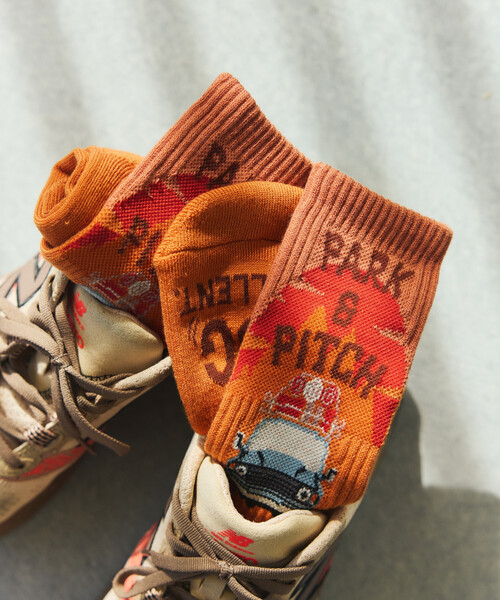 COLEMAN(コールマン)の「Coleman/コールマン 別注ColemanSocks insect shield【虫よけソックス】(ソックス/靴下・メンズ・ブラック/ホワイト/オレンジ/ネイビー・ONE SIZE)」の7枚目の写真