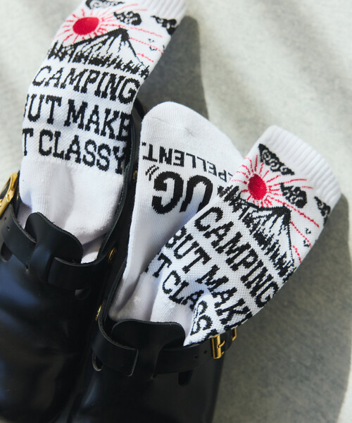 COLEMAN(コールマン)の「Coleman/コールマン 別注ColemanSocks insect shield【虫よけソックス】(ソックス/靴下・メンズ・ブラック/ホワイト/オレンジ/ネイビー・ONE SIZE)」の8枚目の写真