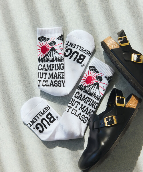 COLEMAN(コールマン)の「Coleman/コールマン 別注ColemanSocks insect shield【虫よけソックス】(ソックス/靴下・メンズ・ブラック/ホワイト/オレンジ/ネイビー・ONE SIZE)」の12枚目の写真