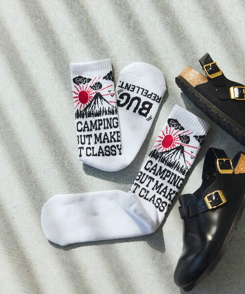 COLEMAN(コールマン)の「Coleman/コールマン 別注ColemanSocks insect shield【虫よけソックス】(ソックス/靴下・メンズ・ブラック/ホワイト/オレンジ/ネイビー・ONE SIZE)」の13枚目の写真