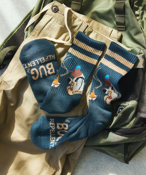 COLEMAN(コールマン)の「Coleman/コールマン 別注ColemanSocks insect shield【虫よけソックス】(ソックス/靴下・メンズ・ブラック/ホワイト/オレンジ/ネイビー・ONE SIZE)」の14枚目の写真