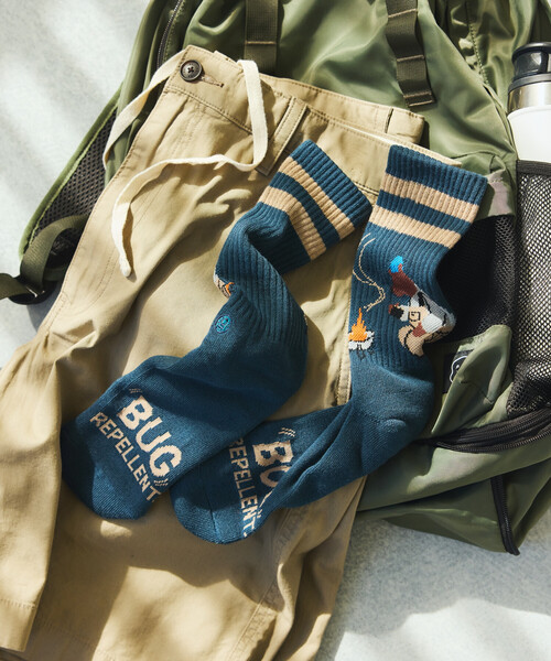 COLEMAN(コールマン)の「Coleman/コールマン 別注ColemanSocks insect shield【虫よけソックス】(ソックス/靴下・メンズ・ブラック/ホワイト/オレンジ/ネイビー・ONE SIZE)」の15枚目の写真