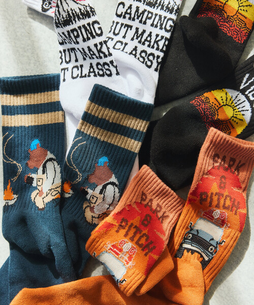 COLEMAN(コールマン)の「Coleman/コールマン 別注ColemanSocks insect shield【虫よけソックス】(ソックス/靴下・メンズ・ブラック/ホワイト/オレンジ/ネイビー・ONE SIZE)」の22枚目の写真