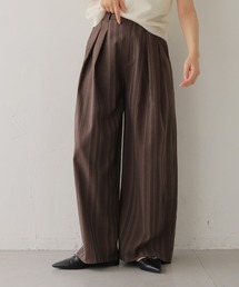 cheriella | 【cheriella】リネンライクストライプワイドスラックス　LINEN-LIKE STRIPE WIDE SLACKS(スラックス)