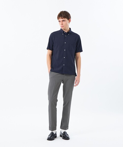 MACKINTOSH PHILOSOPHY(マッキントッシュ フィロソフィー)の「トロッター スクエアボタンダウン ナローサッカーストライプ(シャツ/ブラウス・メンズ・ダークネイビー/ホワイト/ブルー系その他7・40/38)」の13枚目の写真