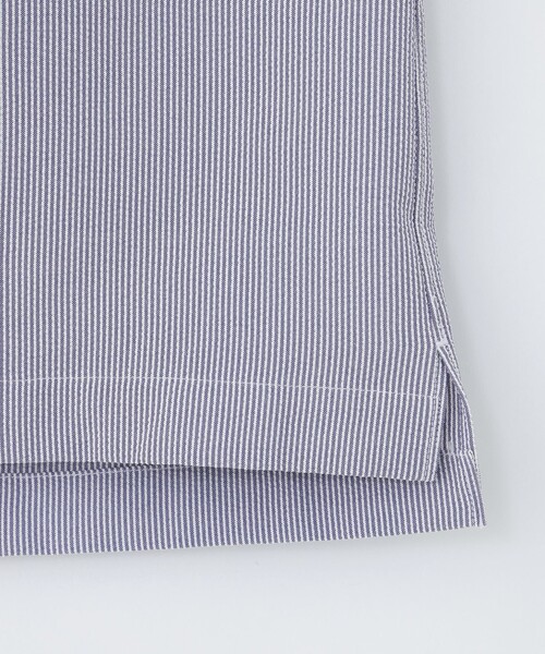 MACKINTOSH PHILOSOPHY(マッキントッシュ フィロソフィー)の「トロッター スクエアボタンダウン ナローサッカーストライプ(シャツ/ブラウス・メンズ・ダークネイビー/ホワイト/ブルー系その他7・40/38)」の9枚目の写真