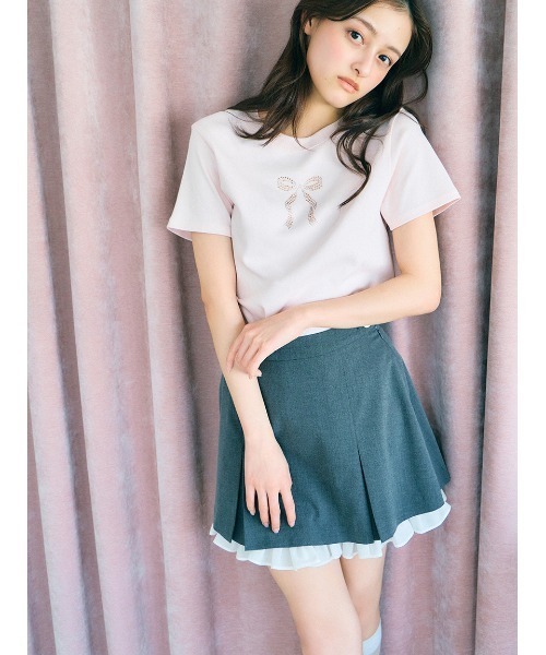 SNIDEL（スナイデル）の「レイヤードミニスカショーパン（その他パンツ・レディース・チェック/グレー/ブラック・0/1）」の15枚目の写真
