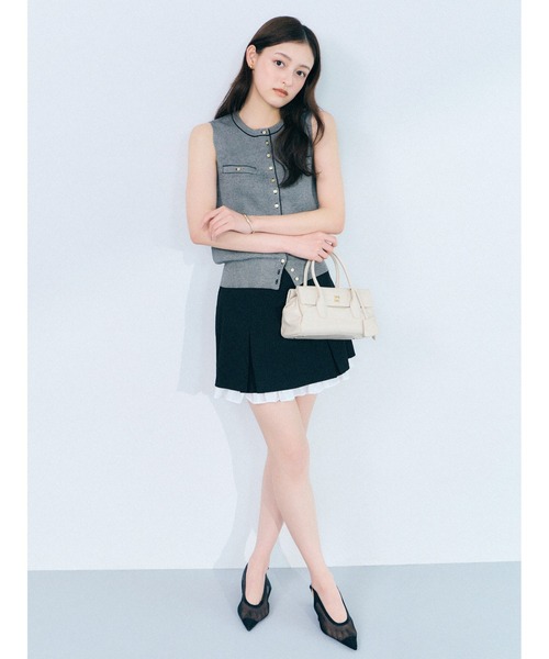 SNIDEL(スナイデル)の「レイヤードミニスカショーパン(その他パンツ・レディース・チェック/グレー/ブラック・0/1)」の16枚目の写真