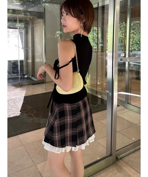 SNIDEL(スナイデル)の「レイヤードミニスカショーパン(その他パンツ・レディース・チェック/グレー/ブラック・0/1)」の19枚目の写真