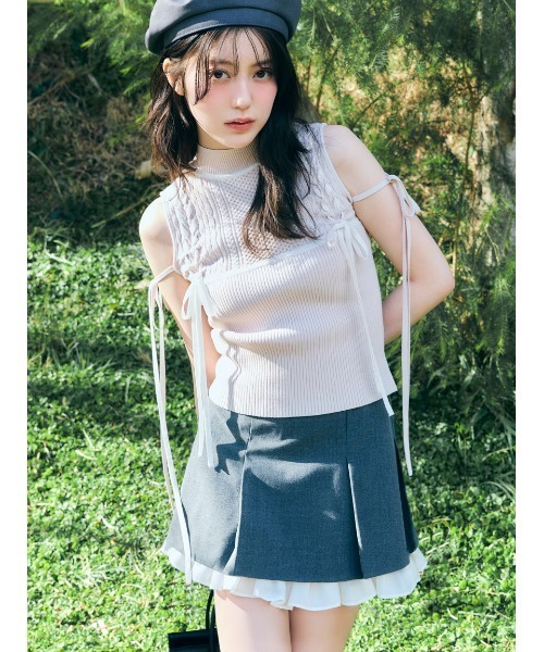 SNIDEL(スナイデル)の「レイヤードミニスカショーパン(その他パンツ・レディース・チェック/グレー/ブラック・0/1)」の18枚目の写真
