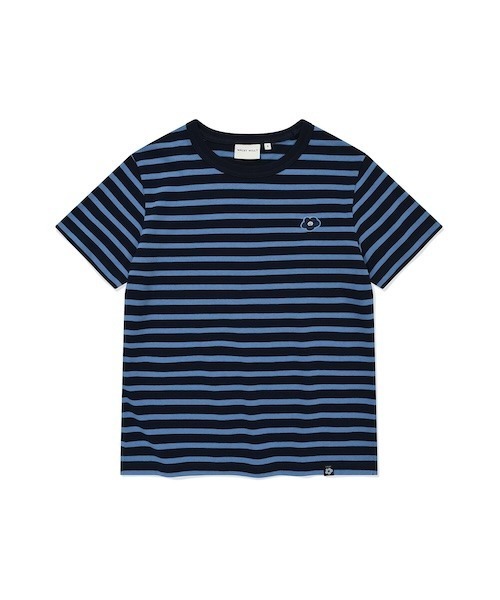 Wacky WiLLy(ワッキーウィリー)の「WOMEN'S STRIPED SHORT SLEEVE T-SHIRT(Tシャツ/カットソー・レディース・クリーム/スカイブルー/グリーン/ネイビー・LARGE/MEDIUM/SMALL)」の4枚目の写真