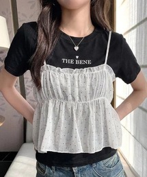 ハートロゴTシャツビスチェセット