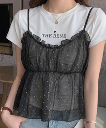 ハートロゴTシャツビスチェセット
