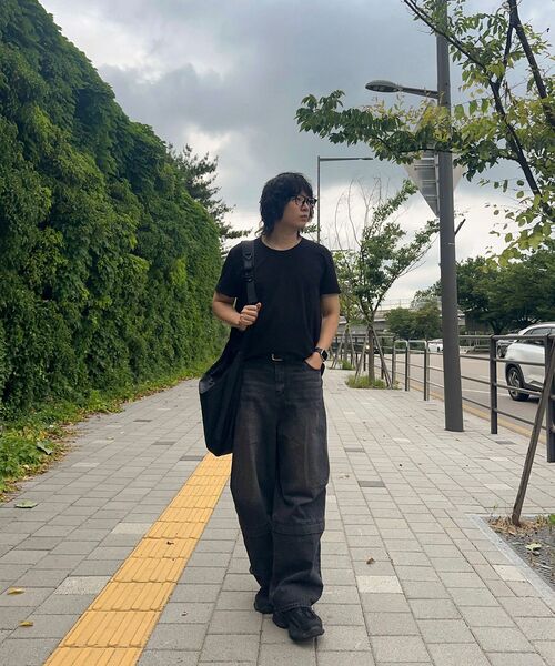 SENTAIR(センテア)の「コンフォートUネック半袖Tシャツ_3カラー(Tシャツ/カットソー・メンズ・ライトグレー/ブラック/アイボリー・FREE)」の14枚目の写真