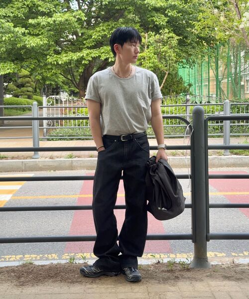 SENTAIR(センテア)の「コンフォートUネック半袖Tシャツ_3カラー(Tシャツ/カットソー・メンズ・ライトグレー/ブラック/アイボリー・FREE)」の19枚目の写真