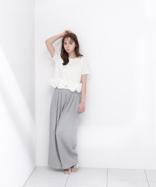 PROPORTION BODY DRESSING(プロポーションボディドレッシング)の「<a>半袖ホイップヘムカーディガン / 1216279501(カーディガン/ボレロ・レディース・ブルー/ホワイト/ネイビー・FREE)」の7枚目の写真